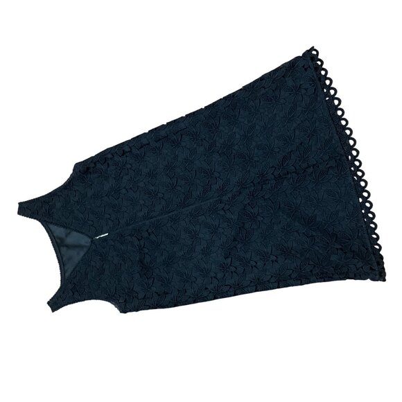 Kate Spade Black Sleeveless Crochet Midi Dress Lined Size 4 Witchygoth Fairygoth - Picture 10 of 11